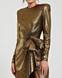 Mac Duggal 27206 Long Sleeve Side Bow Formal Dress