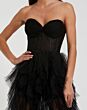 Mac Duggal 27532 Ruffle Skirt Sweetheart Neck Formal Gown