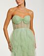 Mac Duggal 27532 Ruffle Skirt Sweetheart Neck Formal Gown