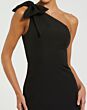 Mac Duggal 49862 Shoulder Bow Asymmetric Neck Long Party Dress