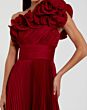 Mac Duggal 49902 Ruffle Neck Pleated Long Party Dress