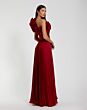 Mac Duggal 49902 Ruffle Neck Pleated Long Party Dress