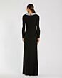 Mac Duggal 49951 Long Sleeve Beaded Neck Evening Gown