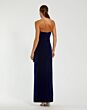 Mac Duggal 55080 Side Bow Strapless Velvet Long Party Dress