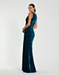 Mac Duggal 55957 Pleated Bodice V-Neck Prom Dress
