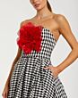 Mac Duggal 37068 Strapless A-Line 3D Floral Dress