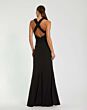 Mac Duggal 21006 Black Ruched Halter Neckline Dress