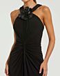 Mac Duggal 21006 Black Ruched Halter Neckline Dress