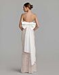 Mac Duggal 21170 Ivory Bow Back Strapless Dress