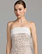 Mac Duggal 21170 Ivory Bow Back Strapless Dress