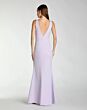 Mac Duggal 2371 V-Neck Sleeveless Slim-Flare Crepe Dress