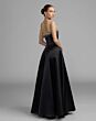 Mac Duggal 2426 Black Satin with Pocket Dress