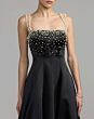 Mac Duggal 2426 Black Satin with Pocket Dress