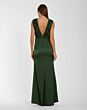 Mac Duggal 27728 Pear Green Ruched V-Neckline Dress