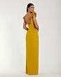 Mac Duggal 27740 Draped Skirt High Slit Crepe Dress
