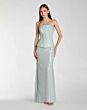 Mac Duggal 27776 Strapless Sequin Peplum Pale Blue Dress