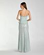 Mac Duggal 27776 Strapless Sequin Peplum Pale Blue Dress
