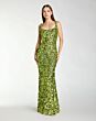 Mac Duggal 27838 Scoop Neck Fitted Apple Green Sequin Dress