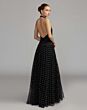 Mac Duggal 27865 Black Backless Plunging Halter Neck Dress