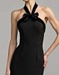 Mac Duggal 27874 Black Halter Neckline Trumpet Dress