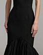 Mac Duggal 27874 Black Halter Neckline Trumpet Dress