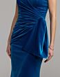 Mac Duggal 27894 Cobalt Blue Sweetheart Neckline Velvet Dress