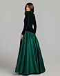 Mac Duggal 27897 Emerald Green High Neckline Long Sleeve Dress