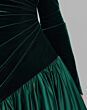 Mac Duggal 27897 Emerald Green High Neckline Long Sleeve Dress