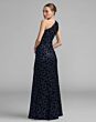 Mac Duggal 27900 Midnight Blue High Slit One Shoulder Dress