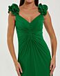 Mac Duggal 44094 Ruffled Strap V-Neck Spring Green Dress