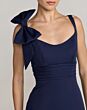 Mac Duggal 49964 Shoulder Bow Scoop Neck Trumpet Dress