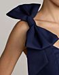 Mac Duggal 49964 Shoulder Bow Scoop Neck Trumpet Dress