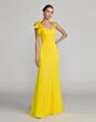 Mac Duggal 49964 Shoulder Bow Scoop Neck Trumpet Dress