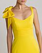 Mac Duggal 49964 Shoulder Bow Scoop Neck Trumpet Dress