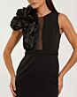 Mac Duggal 50089 Black Jewel Neckline Dress