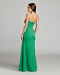 Mac Duggal 50122 Strapless Floral Bust Spring Green Dress