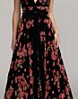 Mac Duggal 50173 Black Multicolor V-Neckline Floral Dress