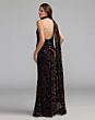Mac Duggal 50174 Black Multicolor Halter Neckline Floral Dress