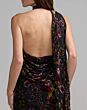 Mac Duggal 50174 Black Multicolor Halter Neckline Floral Dress