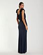 Mac Duggal 56195 Cowl Back Floral Strap Fitted Dress