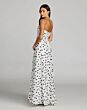 Mac Duggal 56248 A-Line Ruched Bodice Strapless Ivory Dress