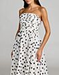 Mac Duggal 56248 A-Line Ruched Bodice Strapless Ivory Dress