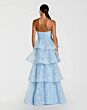 Mac Duggal 56298 Powder Blue A-Line Tiered Skirt Dress