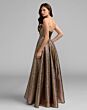 Mac Duggal 56441 Antique Bronze Strapless with Pocket Dress