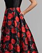 Mac Duggal 56469 Red Rose Bateau Neckline with Pocket Dress