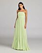 Mac Duggal 68847 Chiffon A-Line Strapless Dress