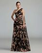 Mac Duggal 68993 Black Multicolor Floral One Shoulder Dress