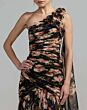 Mac Duggal 68993 Black Multicolor Floral One Shoulder Dress