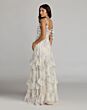 Mac Duggal 69061 Tiered Ruffle Skirt Ivory A-Line Dress