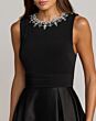 Mac Duggal 69084 Pleated Skirt Sleeveless Black Dress